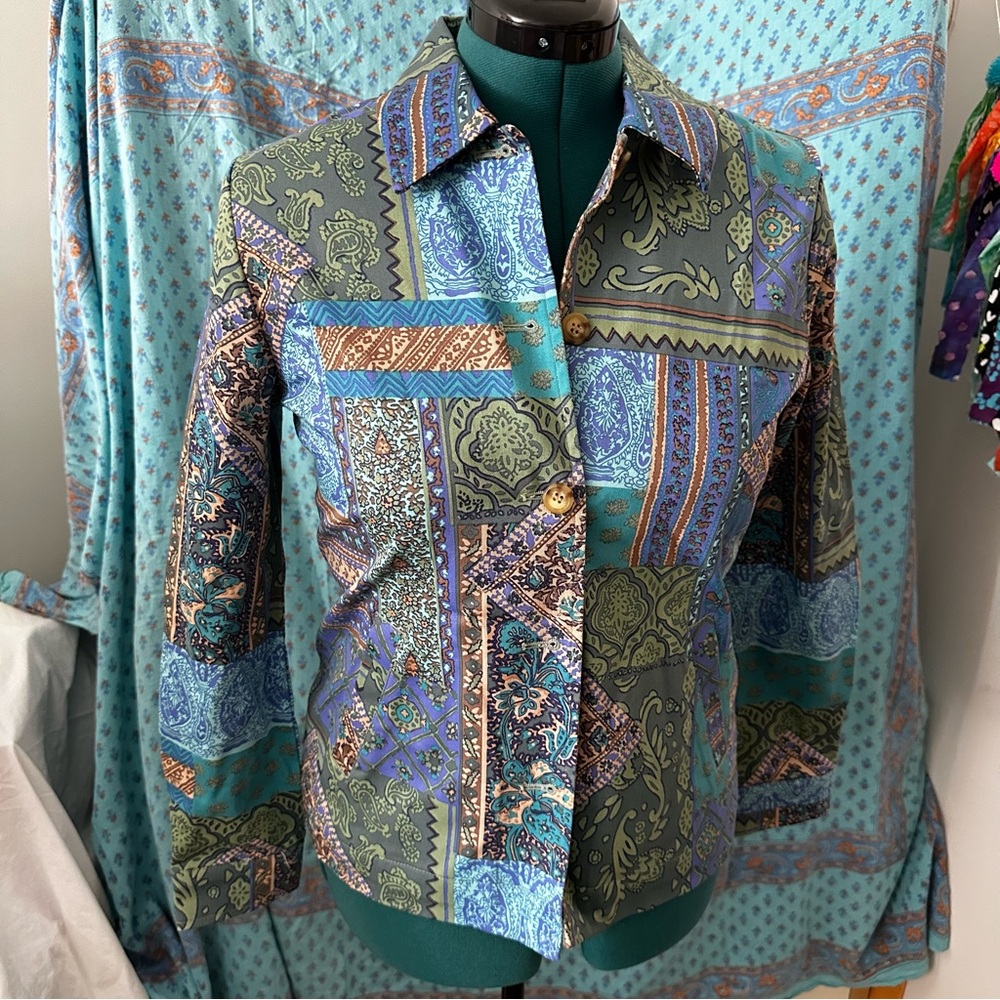 Appleseed's Multicolor Paisley Shirt Jacket